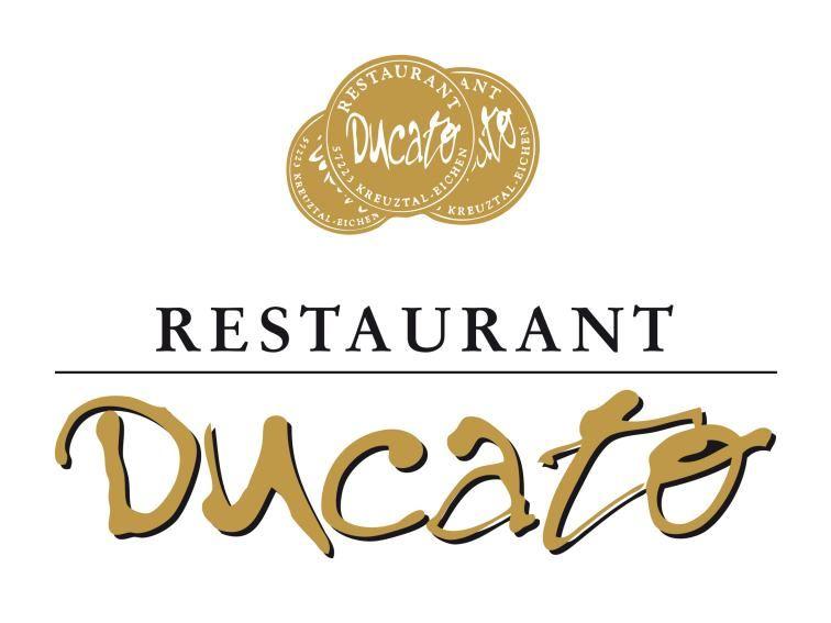 Bild zeigt das Ducato Logo mit 3 goldenen Ducato Münzen und in Goldschrift das Word Ducato